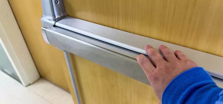 Installing a Push Bar on a Door Libertyville